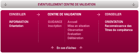 Etapes de l'accompagnement du candidat